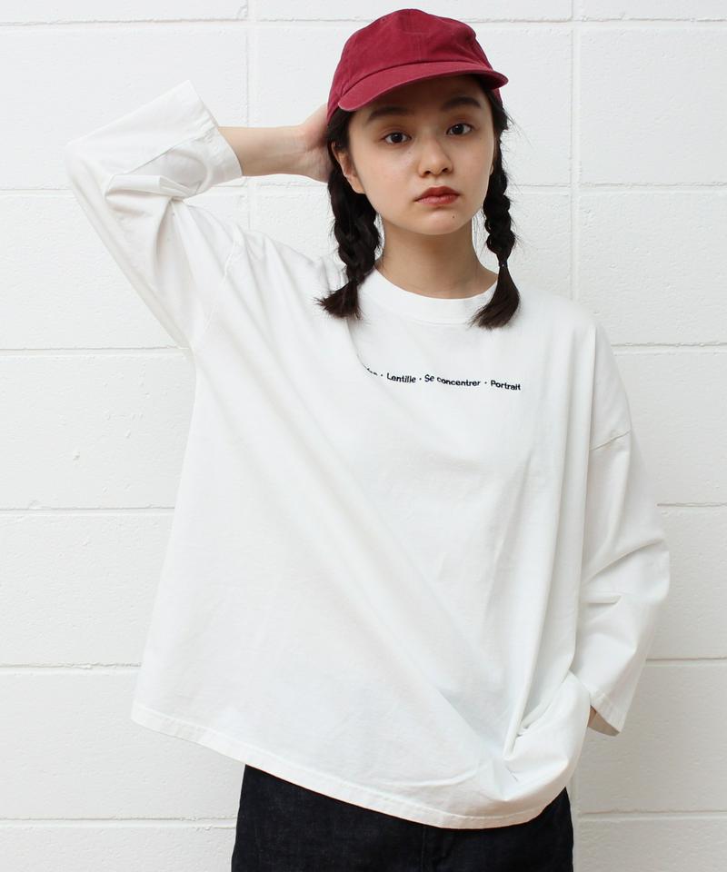 〇mat オーストラリアコットン カメラロゴ刺繍Tシャツ（mat quotidien）