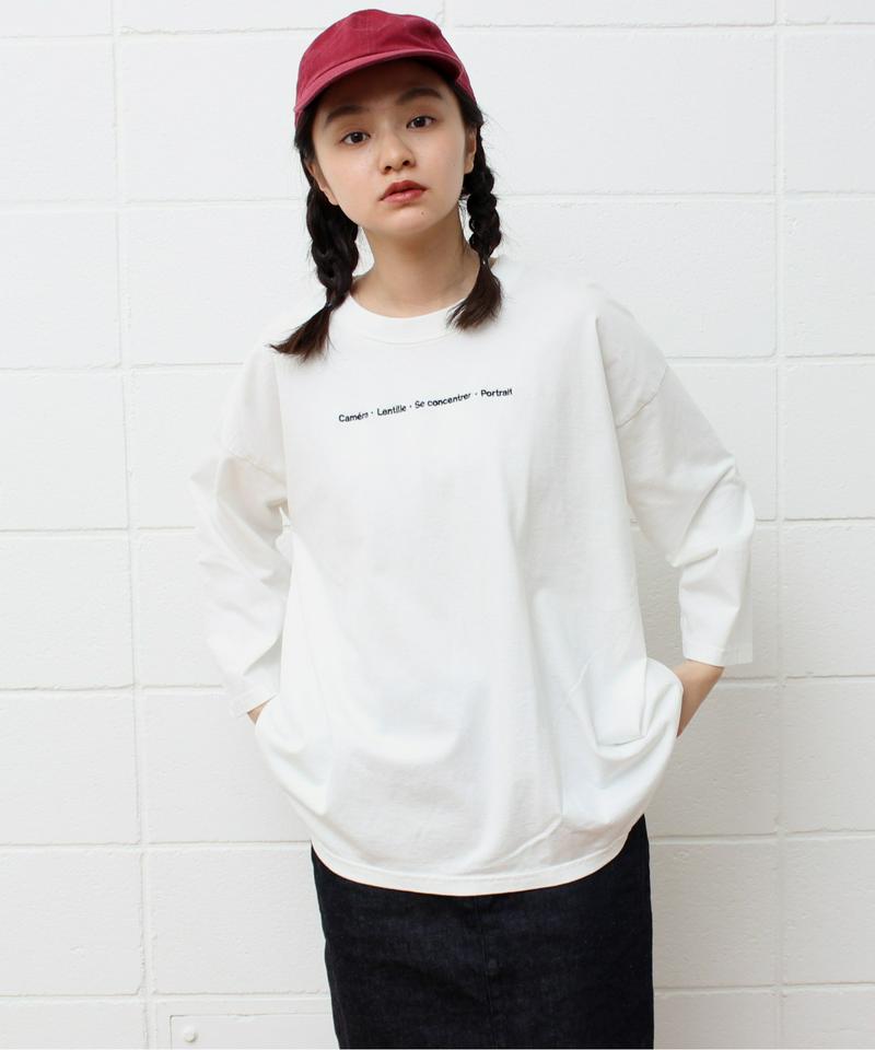 〇mat オーストラリアコットン カメラロゴ刺繍Tシャツ（mat quotidien）