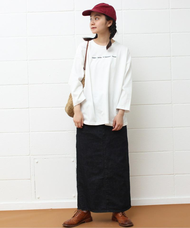 〇mat オーストラリアコットン カメラロゴ刺繍Tシャツ（mat quotidien）