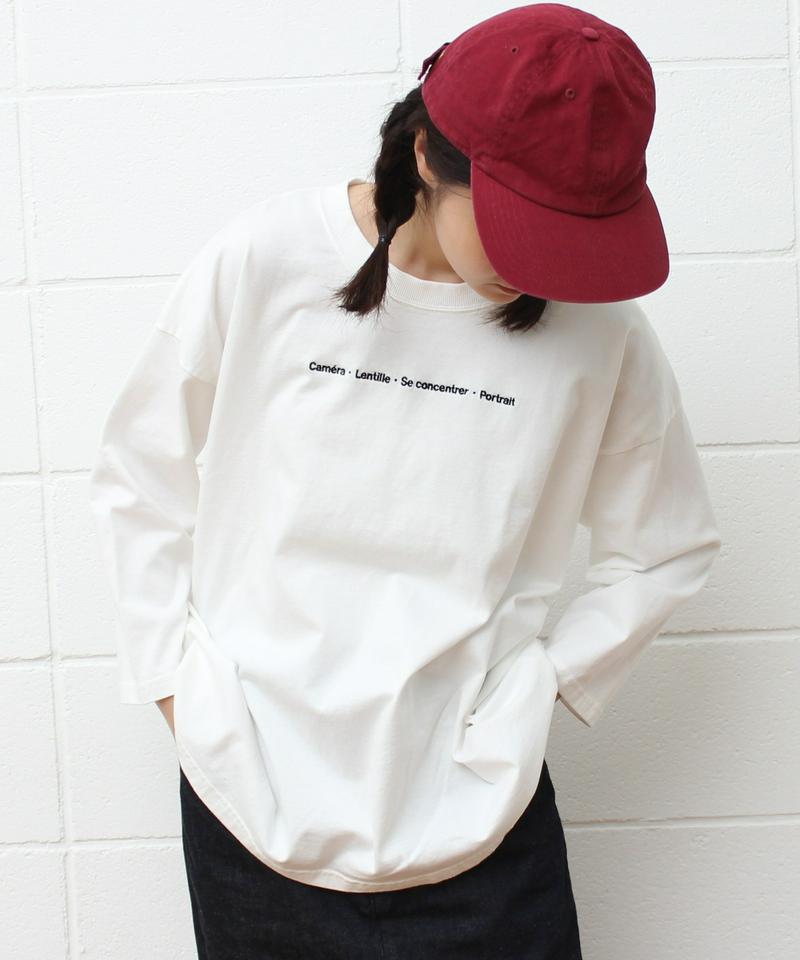 〇mat オーストラリアコットン カメラロゴ刺繍Tシャツ（mat quotidien）