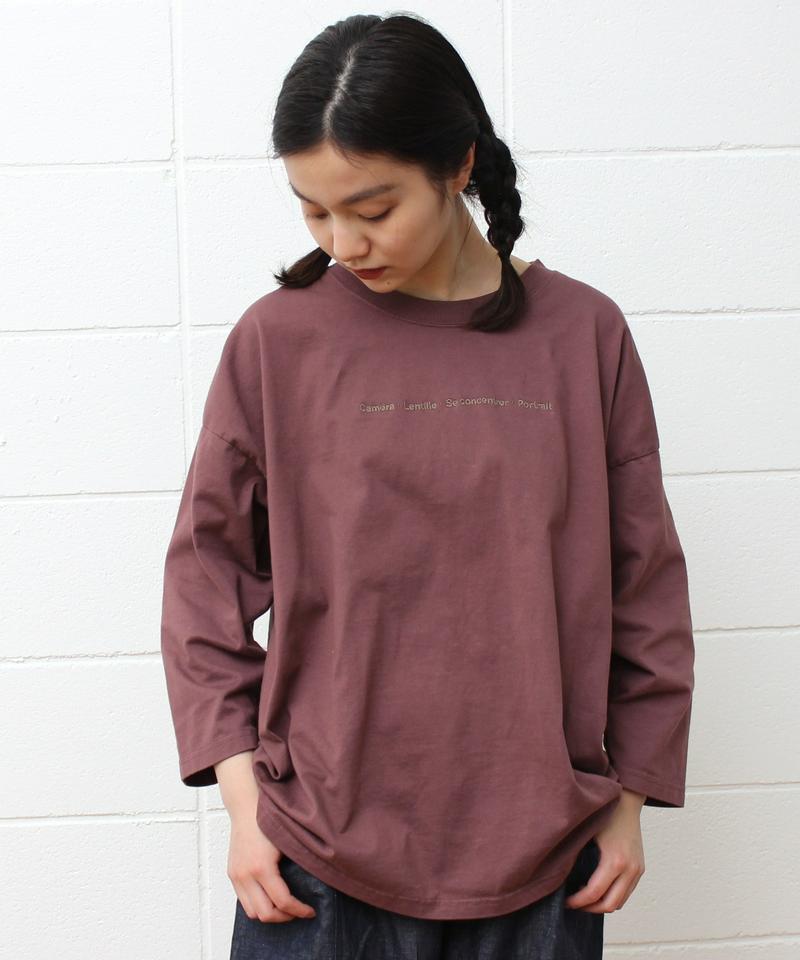 〇mat オーストラリアコットン カメラロゴ刺繍Tシャツ（mat quotidien）