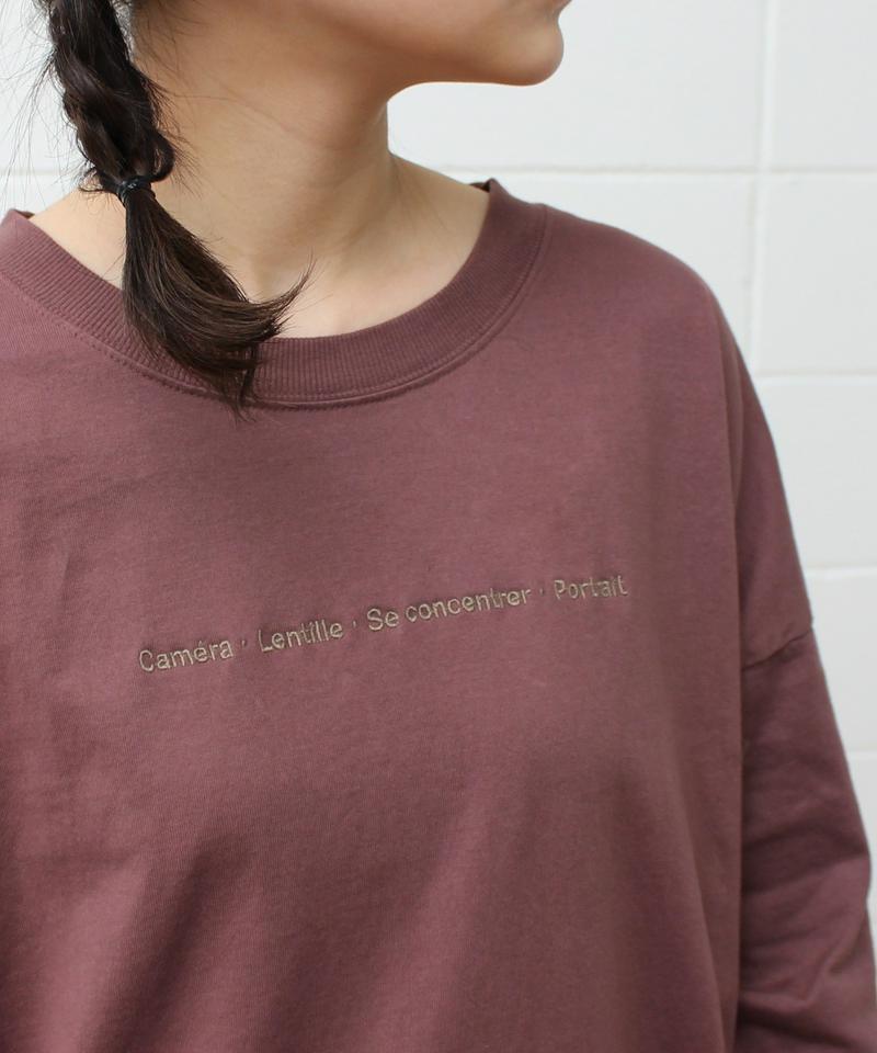 〇mat オーストラリアコットン カメラロゴ刺繍Tシャツ（mat quotidien）