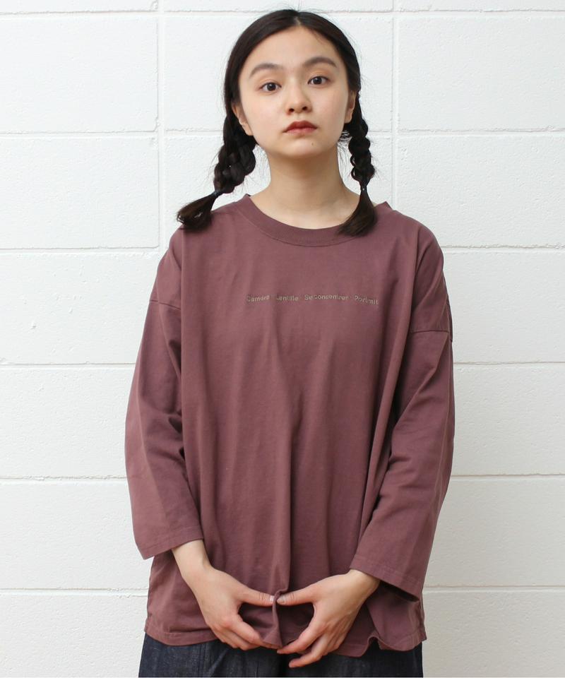 〇mat オーストラリアコットン カメラロゴ刺繍Tシャツ（mat quotidien）