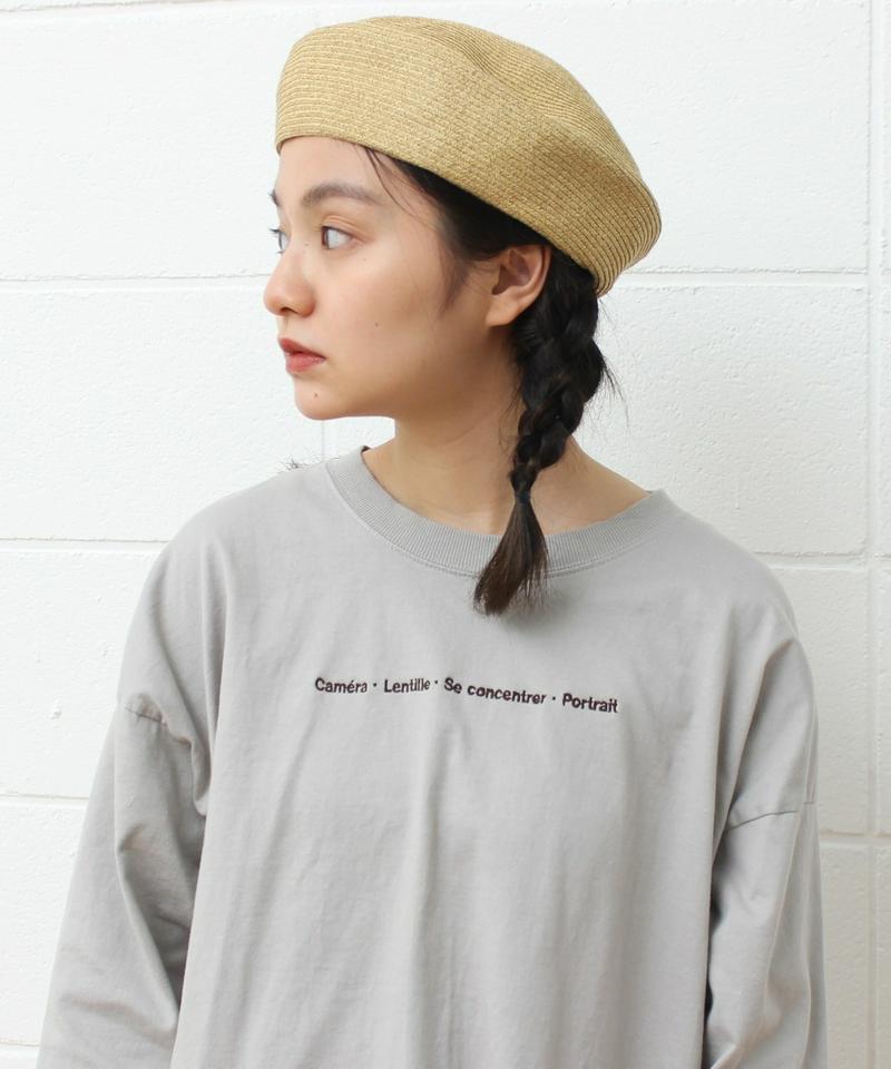 〇mat オーストラリアコットン カメラロゴ刺繍Tシャツ（mat quotidien）