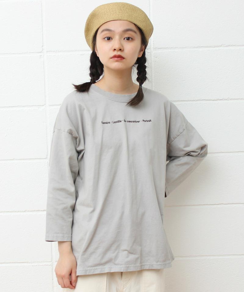 〇mat オーストラリアコットン カメラロゴ刺繍Tシャツ（mat quotidien）