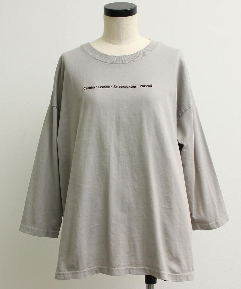〇mat オーストラリアコットン カメラロゴ刺繍Tシャツ（mat quotidien）