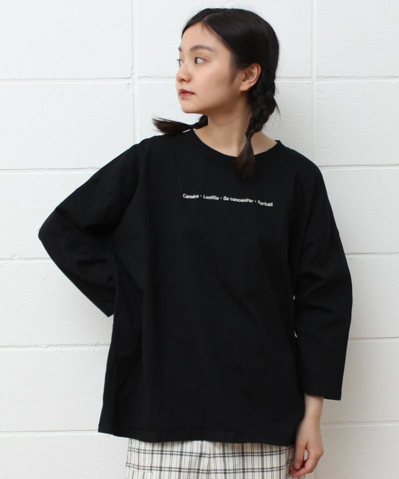 〇mat オーストラリアコットン カメラロゴ刺繍Tシャツ（mat quotidien）