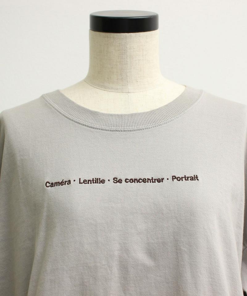 〇mat オーストラリアコットン カメラロゴ刺繍Tシャツ（mat quotidien）