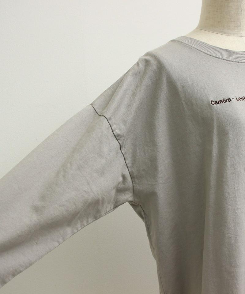 〇mat オーストラリアコットン カメラロゴ刺繍Tシャツ（mat quotidien）