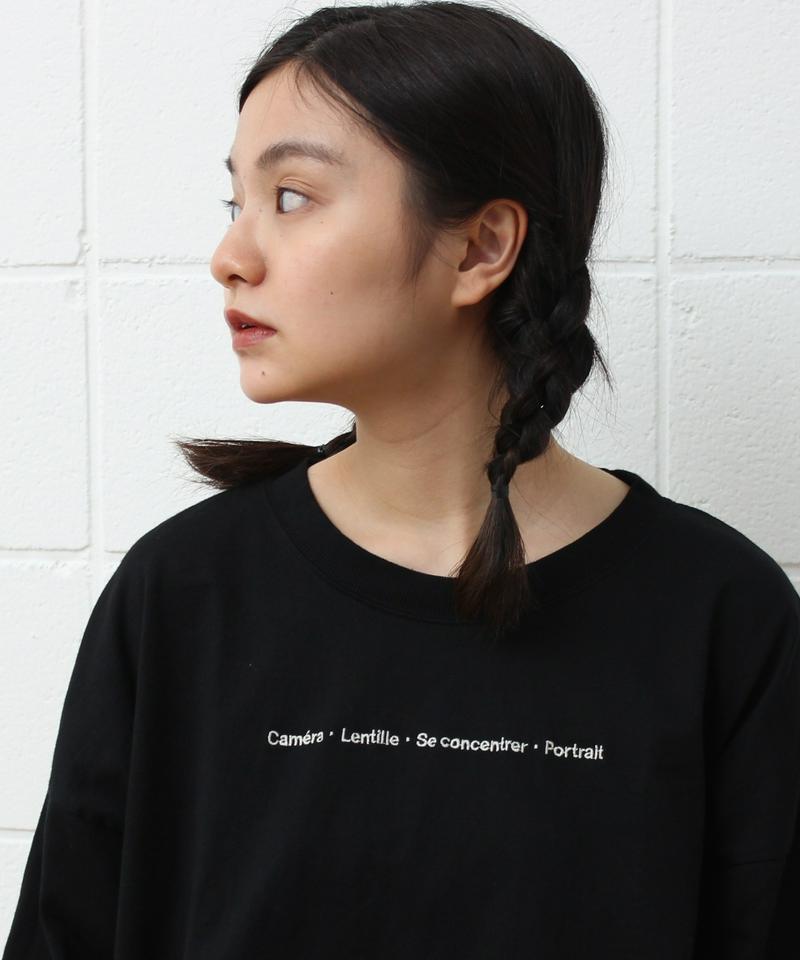 〇mat オーストラリアコットン カメラロゴ刺繍Tシャツ（mat quotidien）