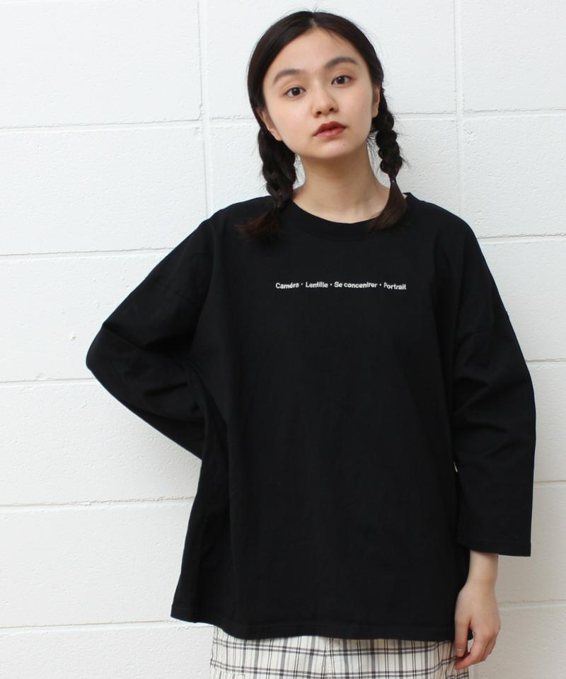 〇mat オーストラリアコットン カメラロゴ刺繍Tシャツ（mat quotidien）