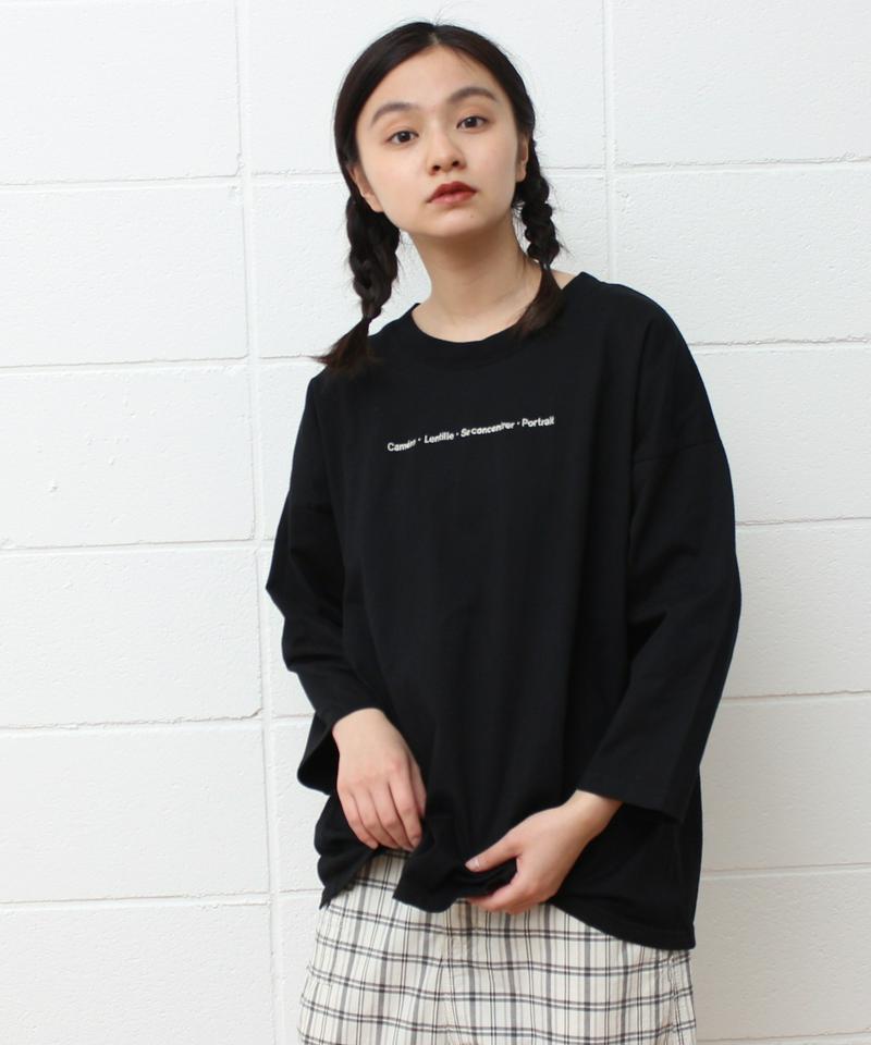 〇mat オーストラリアコットン カメラロゴ刺繍Tシャツ（mat quotidien）