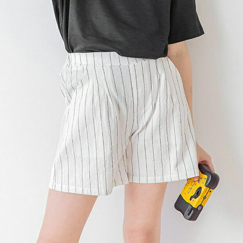 ストライプパターンショートパンツ p002510 キッズ 【3~8才】【pt】【韓国 ファッション ボトムス パンツ ハーフ シ
