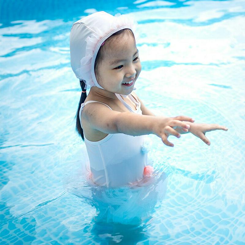 帽子付ポンポンチュチュ水着 p002457 キッズ 【3~8才】【ops】【韓国 ファッション 水着 スイムウェア スイムスーツ プール 水遊び 海 ワンピース ノースリーブ スリーブレス チュール 帽子 女の子 子供 子供服 小学生 ジュニア 夏】【KIDS】