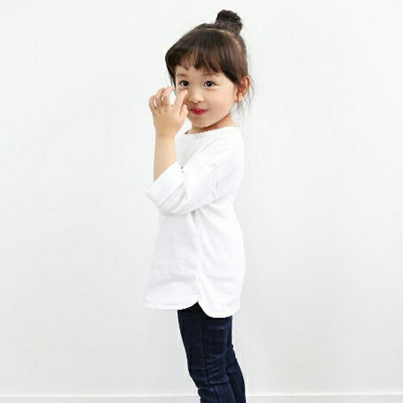 英字レタリングTシャツ p002592 キッズ 【3~8才】【tops】【韓国 ファッション トップス Tシャツ カットソー 長
