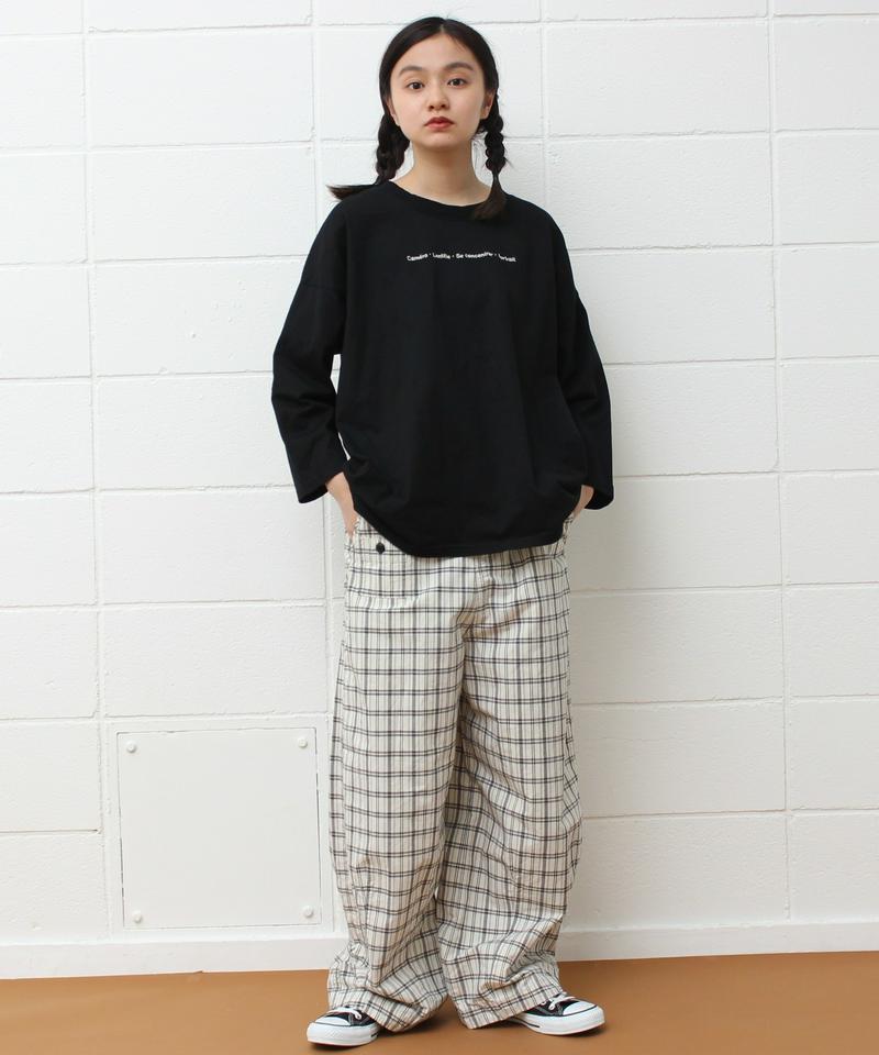 〇mat workパンツ (チェック）（mat quotidien）