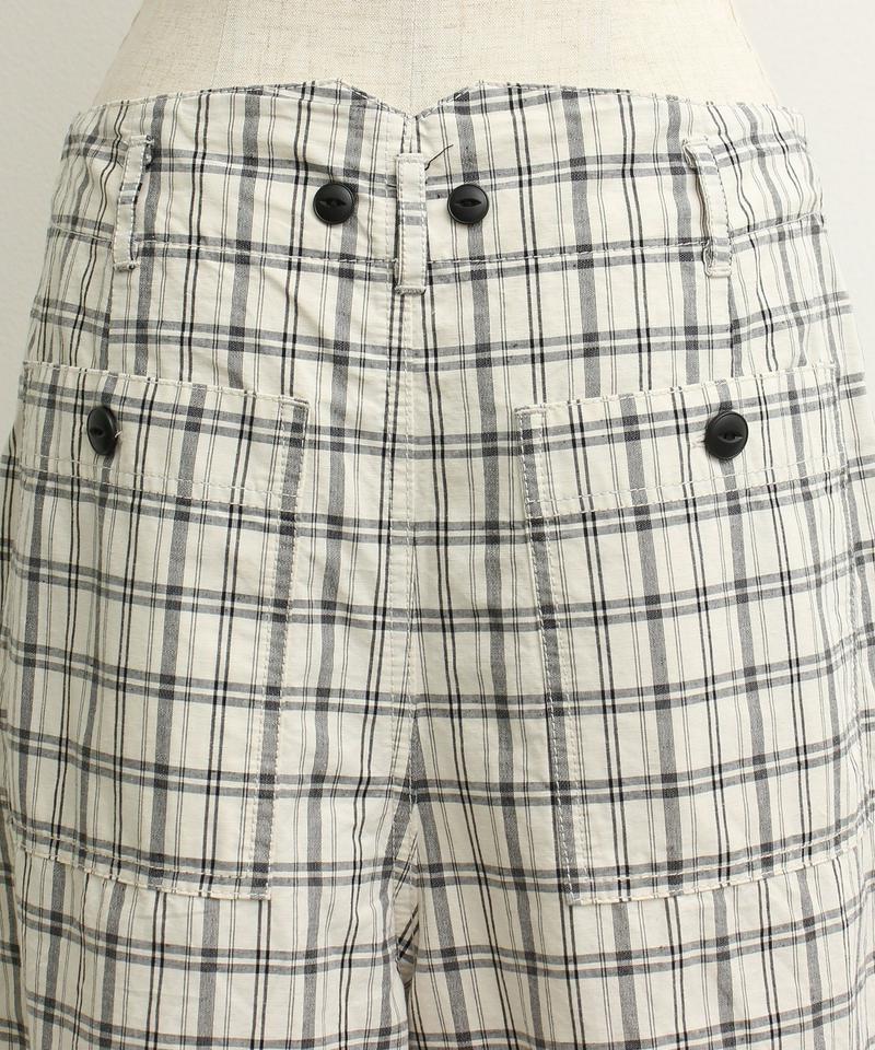 〇mat workパンツ (チェック）（mat quotidien）