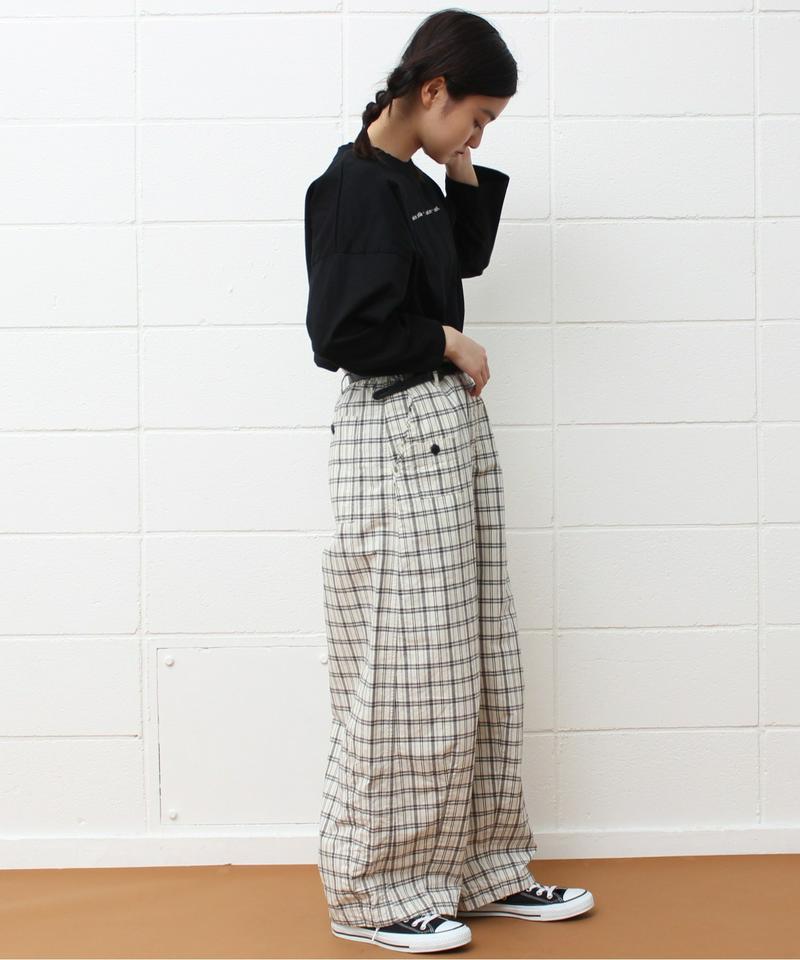 〇mat workパンツ (チェック）（mat quotidien）