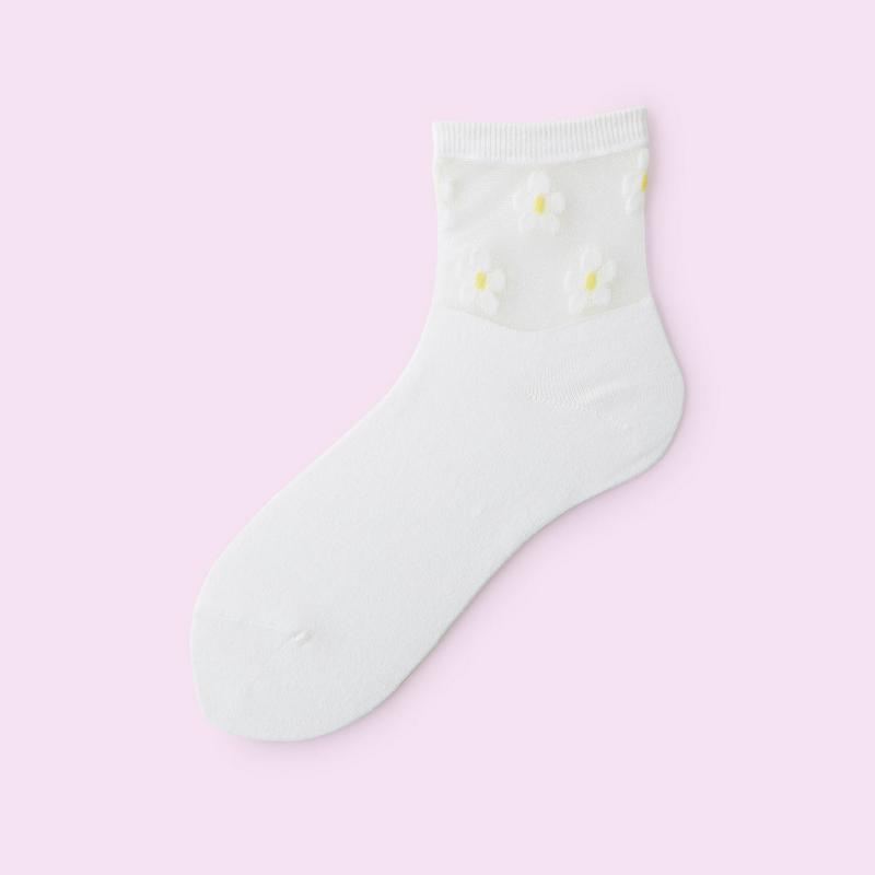 【全品送料無料★〜5/16 09:59迄】【クーポンで3足1,100円】【Mighty Soxer】 チュール花柄切替ショートソックス / 靴下屋 3pairs 靴下 タビオ マイティソクサー くつ下 ショート レディース 日本製