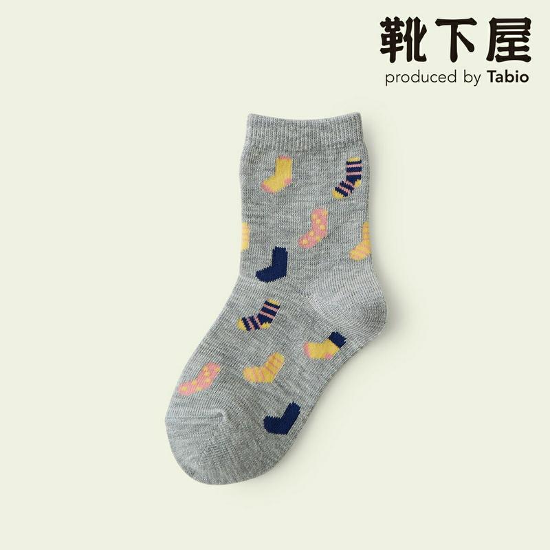 【全品送料無料～6/26 09:59迄】【あす楽】【公式 Mighty Soxer】キッズ 靴下柄ショートソックス 16.0～18.0cm / 靴下屋 靴下 タビオ マイティソクサー くつ下 ショート キッズ 白 日本製