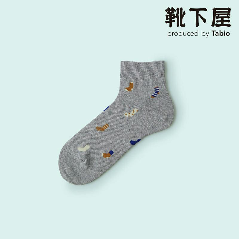 【全品送料無料～6/26 09:59迄】【あす楽】【公式 Mighty Soxer】メンズ 靴下柄ショートソックス / 靴下屋 靴下 タビオ マイティソクサー くつ下 ショート メンズ 黒 日本製