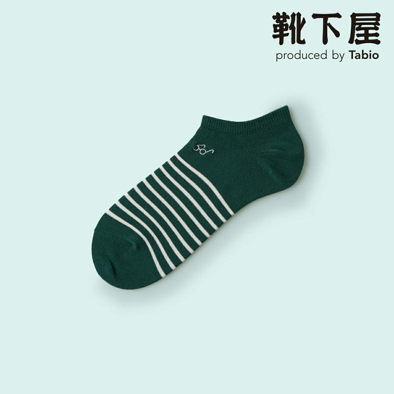 【全品送料無料★〜11/27 23:59迄】【クーポンで3足1,100円】【Mighty Soxer】 メンズ めがね刺繍ボーダースニーカー用ソックス / 靴下屋 3pairs 靴下 タビオ マイティソクサー くつ下 メンズ 日本製