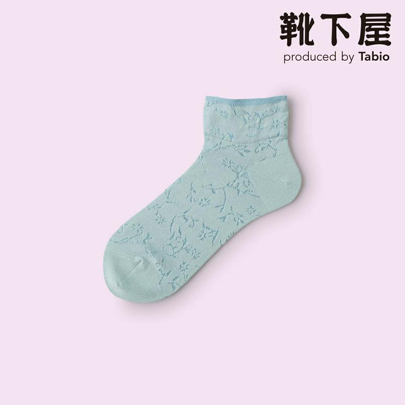 【あす楽】【Mighty Soxer】フリル花柄ショートソックス / 靴下屋 靴下 タビオ マイティソクサー くつ下 ショート レディース 日本製