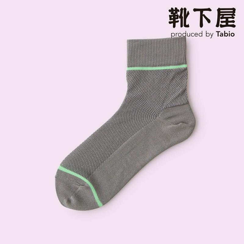 【クーポンで3足1000円】【Mighty Soxer】 ラインメッシュアンクレット / 靴下屋 3pairs 靴下 タビオ マイティソクサー くつ下 ショート レディース 日本製