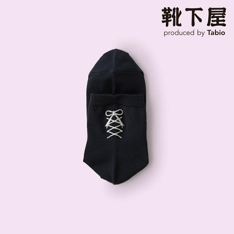 【全品送料無料★〜9/11 23:59迄】【クーポンで3足1,100円】【Mighty Soxer】 バックリボン刺繍ショートソックス / 靴下屋 3pairs 靴下 タビオ マイティソクサー くつ下 ショート レディース 日本製