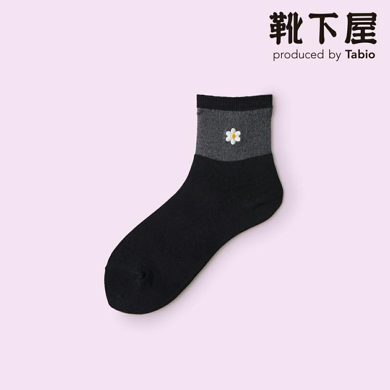 【クーポンで3足1,100円】【Mighty Soxer】 シースルーお花刺繍ショートソックス / 靴下屋 3pairs 靴下 タビオ マイティソクサー くつ下 ショート レディース 日本製