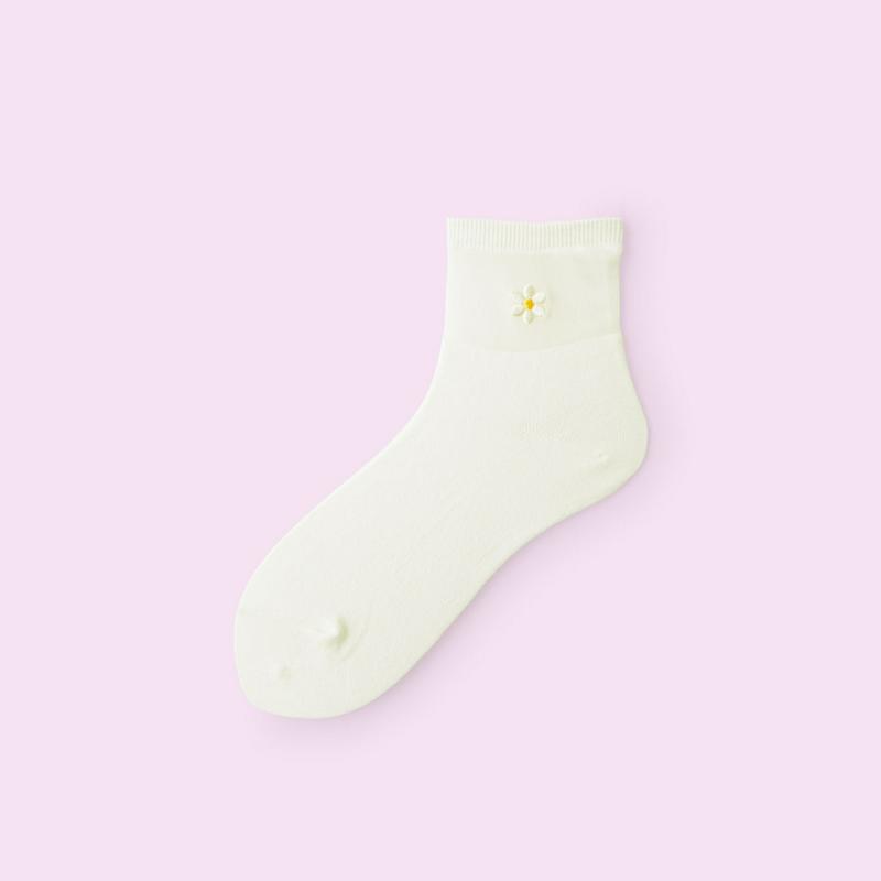【クーポンで3足1,100円】【Mighty Soxer】 シースルーお花刺繍ショートソックス / 靴下屋 3pairs 靴下 タビオ マイティソクサー くつ下 ショート レディース 日本製