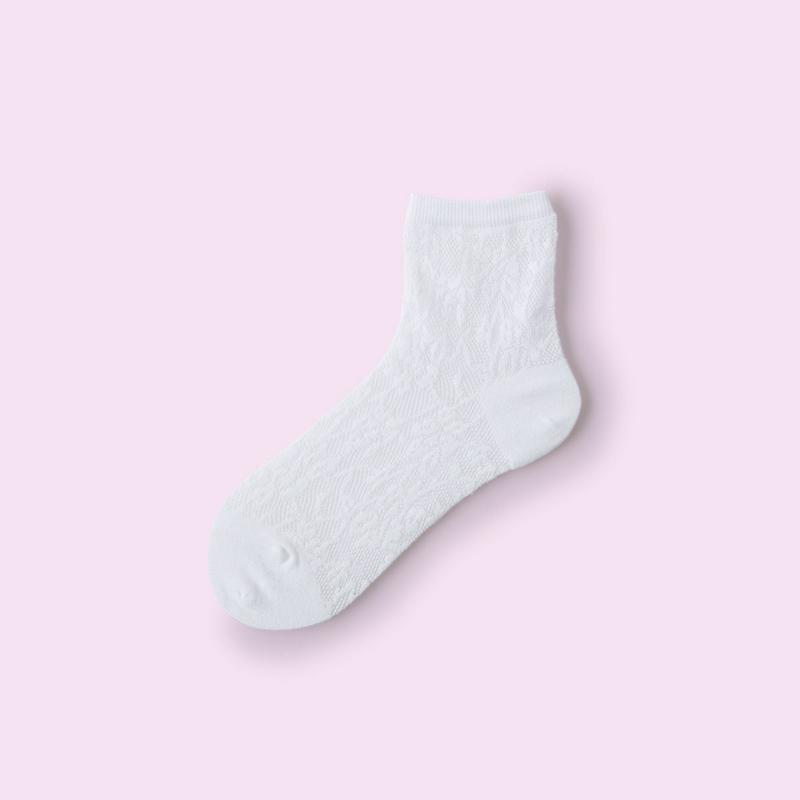 【クーポンで3足1,100円】【Mighty Soxer】 レース風シースルーショートソックス / 靴下屋 3pairs 靴下 タビオ マイティソクサー くつ下 ショート レディース 日本製