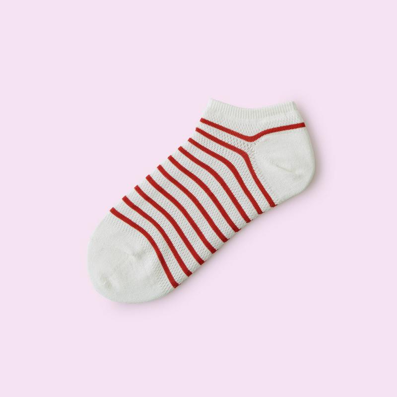 【クーポンで3足1,100円】【Mighty Soxer】 メッシュボーダースニーカー用ソックス / 靴下屋 3pairs 靴下 タビオ マイティソクサー くつ下 レディース 日本製