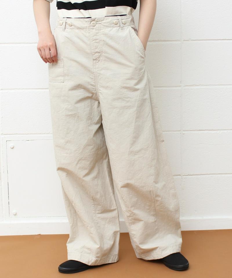 〇mat 綿麻ウェザー workパンツ (ムジ）（mat quotidien）