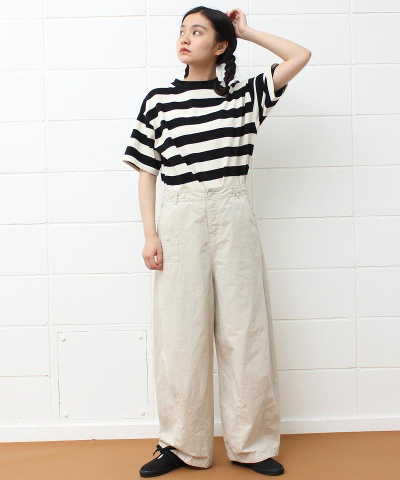 〇mat 綿麻ウェザー workパンツ (ムジ）（mat quotidien）