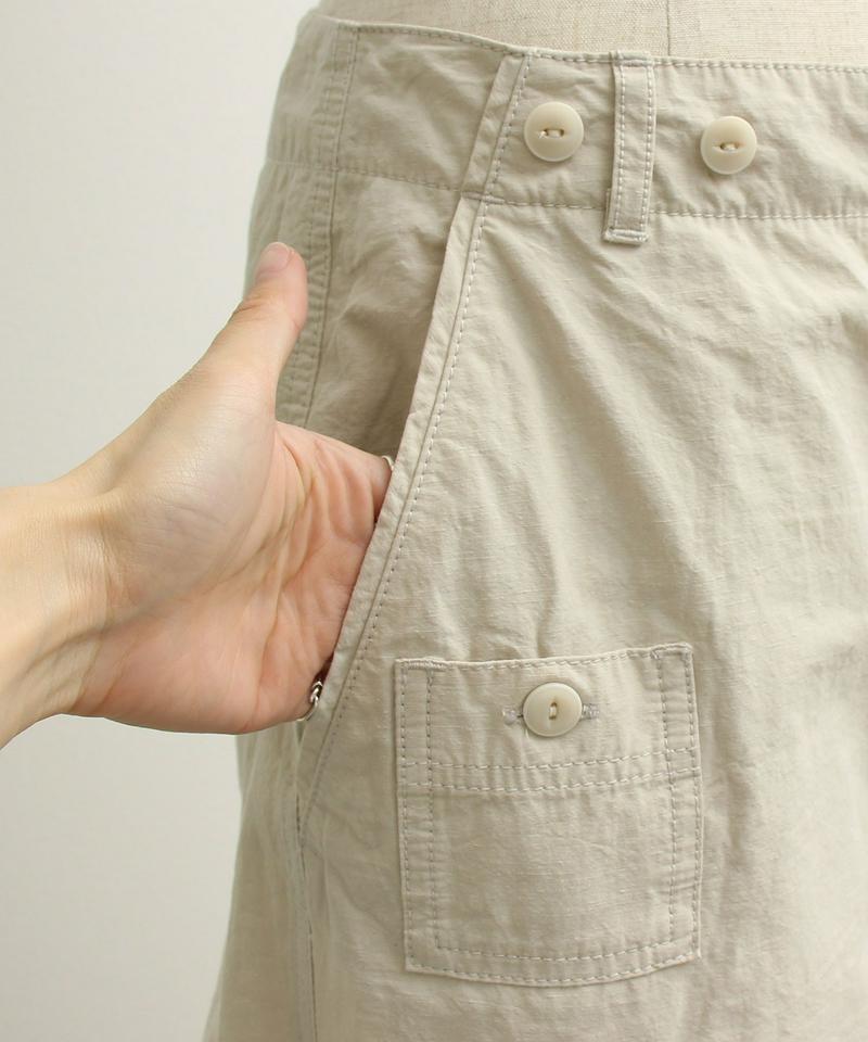 〇mat 綿麻ウェザー workパンツ (ムジ）（mat quotidien）
