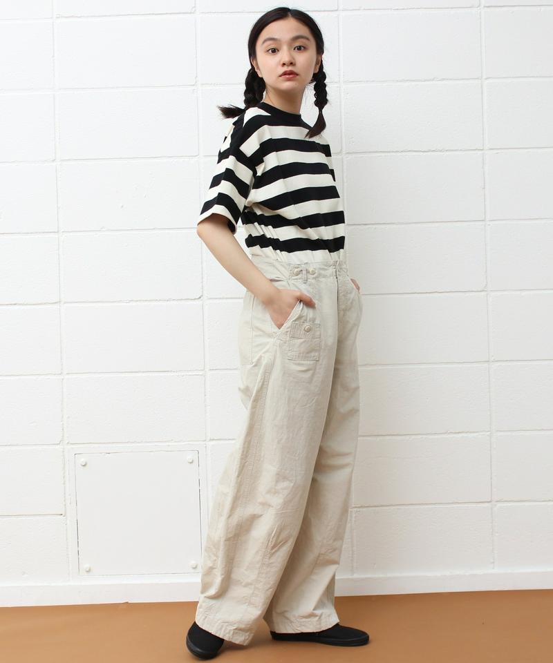 〇mat 綿麻ウェザー workパンツ (ムジ）（mat quotidien）