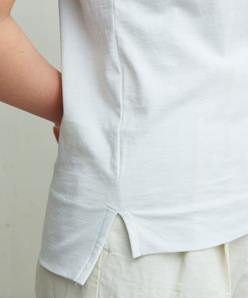 △ハイト天竺ハイウェット フレンチ袖Ｔシャツ（note et silence.）