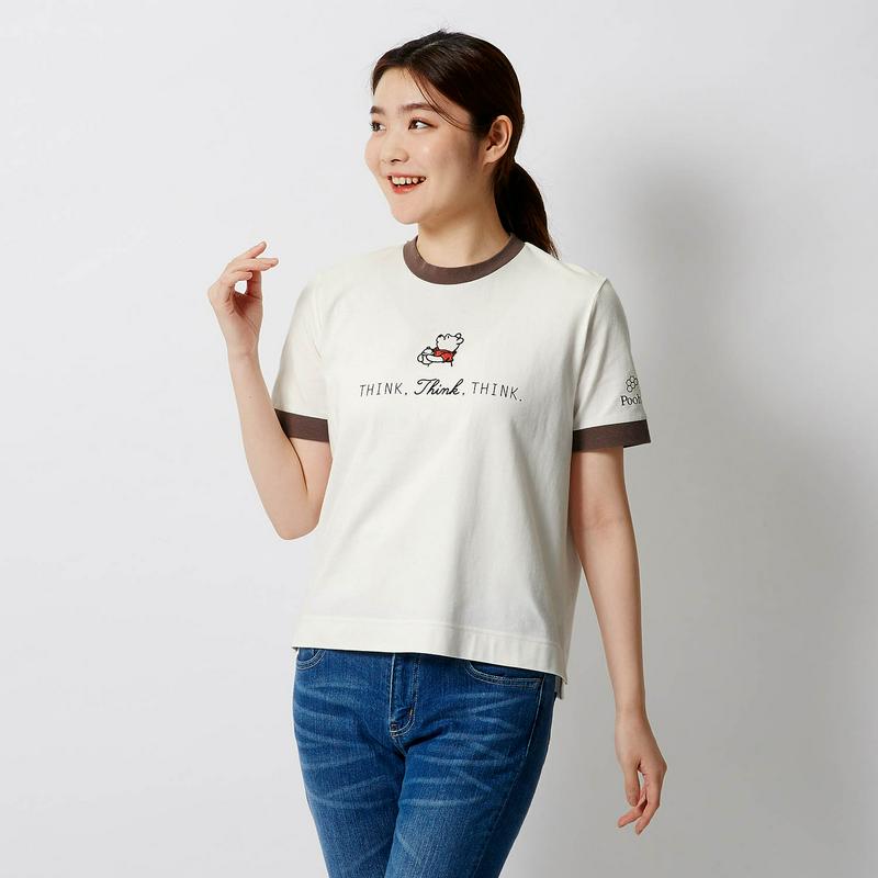 【おうちディズニー】モックネックＴシャツ「くまのプーさん」（ディズニー）