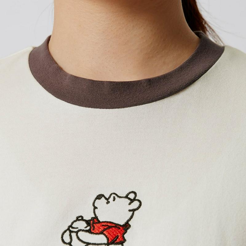 【おうちディズニー】モックネックＴシャツ「くまのプーさん」（ディズニー）