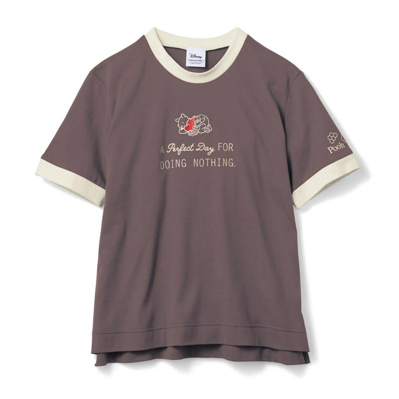 【おうちディズニー】モックネックＴシャツ「くまのプーさん」（ディズニー）