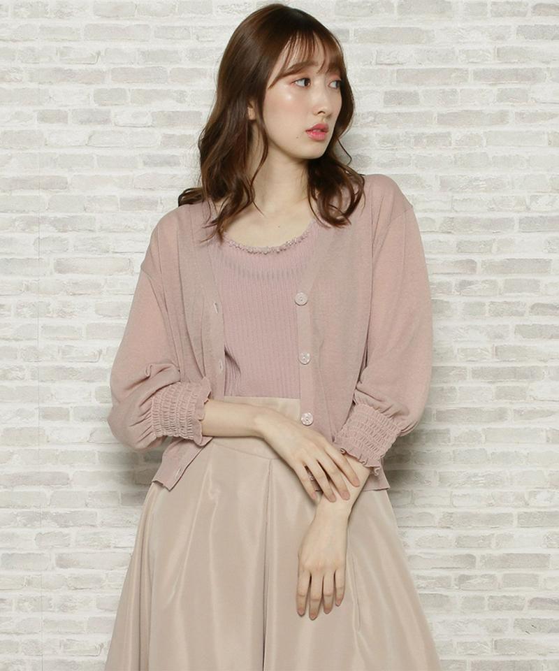 シアーカーデレイヤードセット