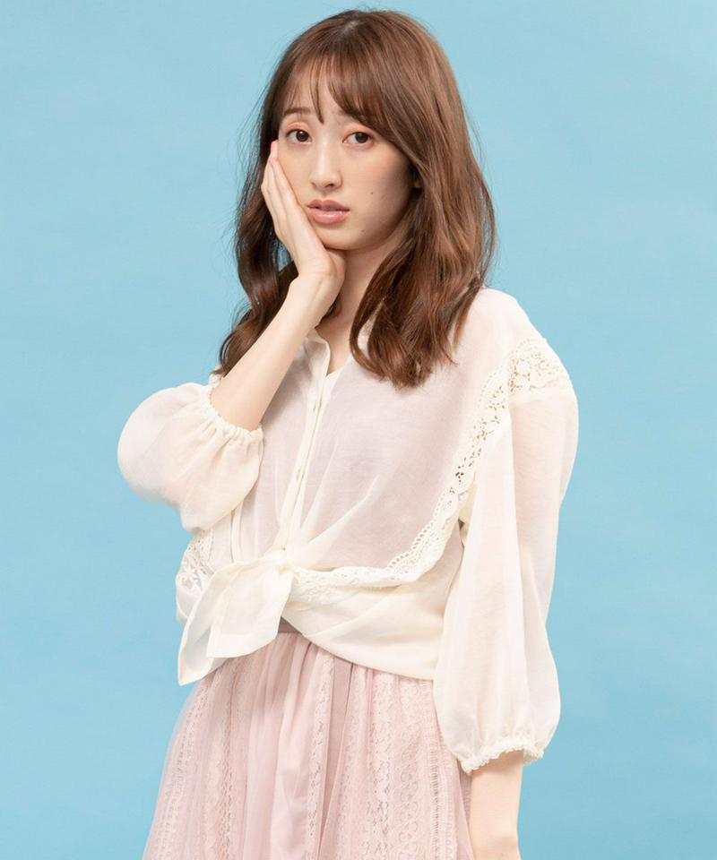 シアーレースシャツ