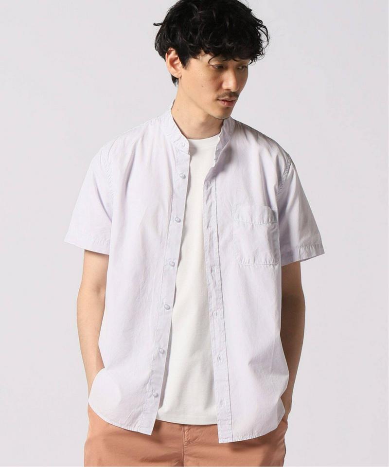 SKU S/S STAND COLLAR SHIRT(SAVE KHAKI UNITED)