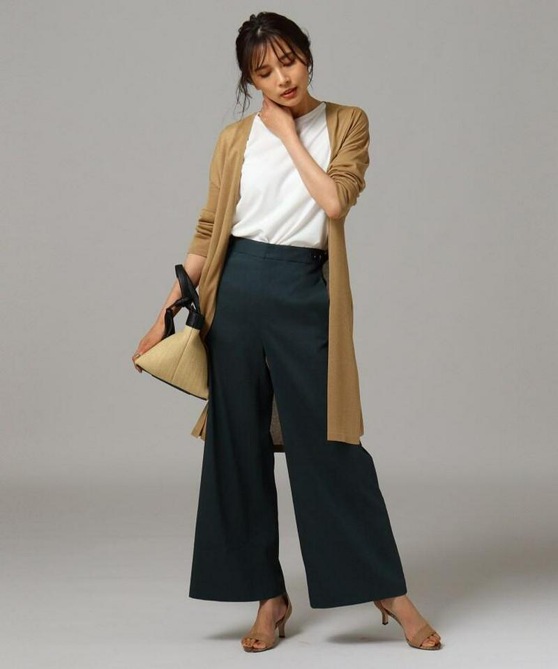 【洗える】シアーロングカーディガン