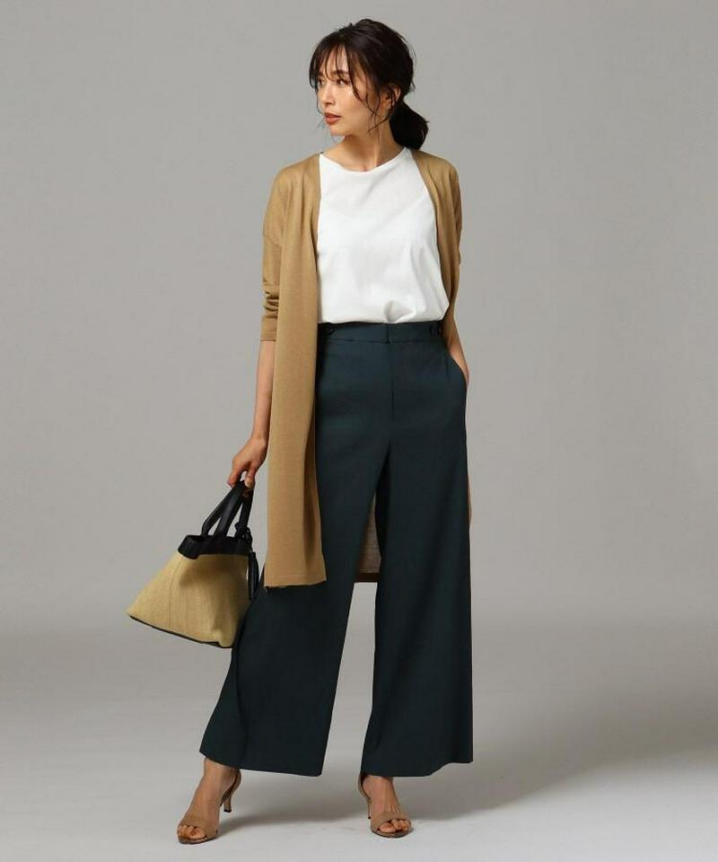 【洗える】シアーロングカーディガン