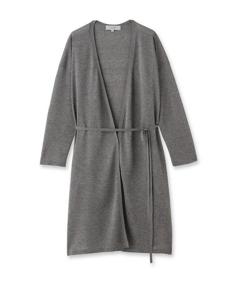 【洗える】シアーロングカーディガン