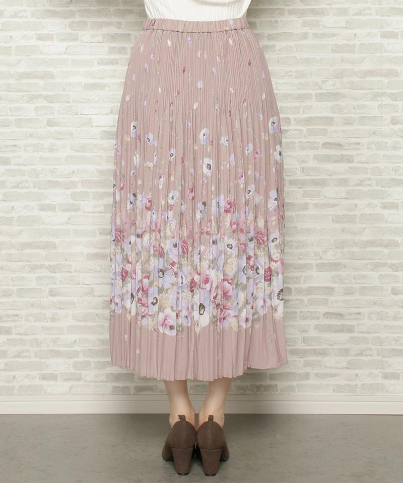クラシカルローズプリーツスカート