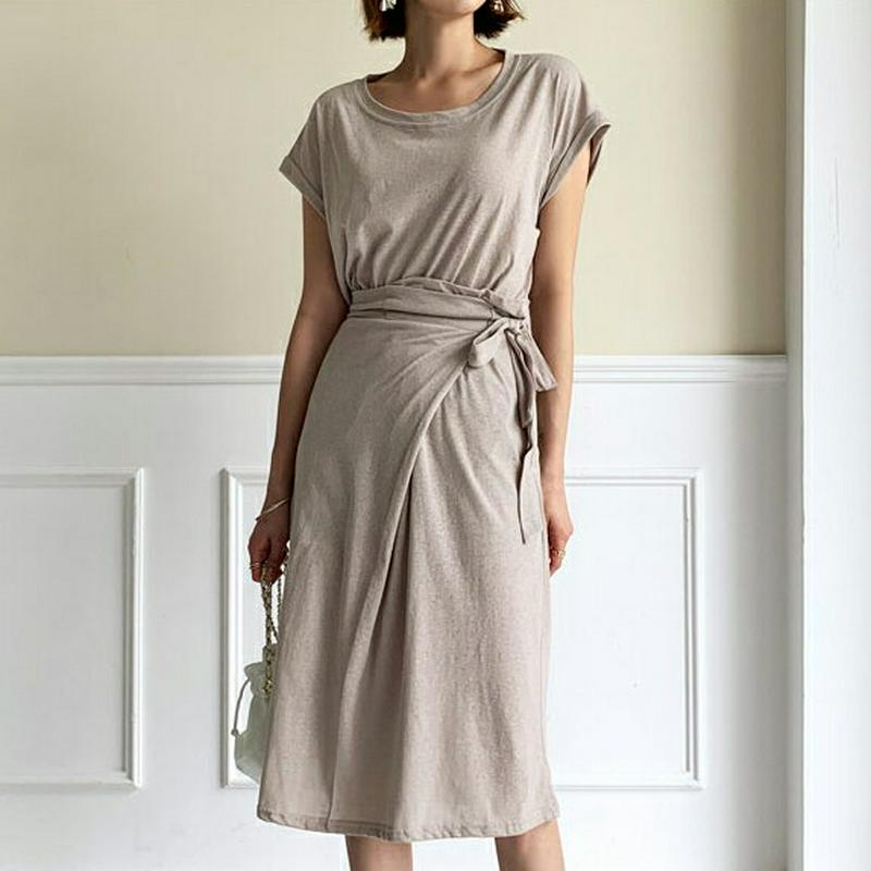 Tシャツ&ラップスカートSET・全3色・t56265 レディース【set】【セットアップ　setup トップス Tシャツ キャッ