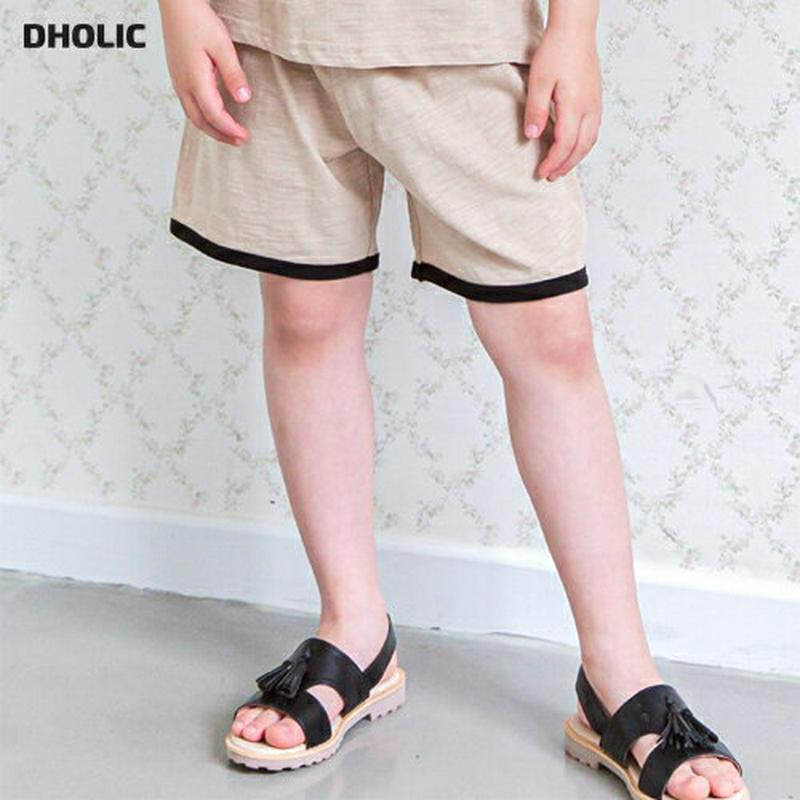 配色ラインショートパンツ・p003082 キッズ【3~8才】【pt】【ショートパンツ 短パン パンツ ズボン ボトムス 配色 シンプル カジュアル 女の子 男の子 春 夏 韓国 韓国子供服 子供 こども 子供服 こども服】【KIDS】